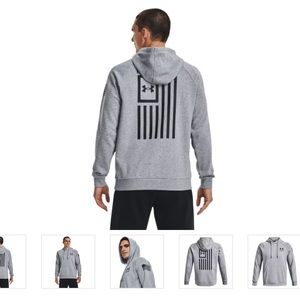 Under Armour Freedom Flag Rival Long Sleeve Hoodie for Men